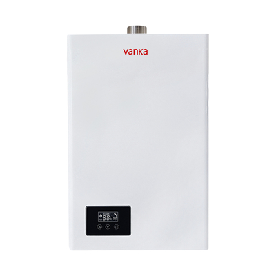 White 16L Digital Thermostatic Gas Water Heater with Single Flue Design Energy Saving and Quiet Operation