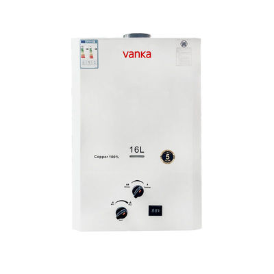 Residential 16L Thermostatic Gas Water Heater Balanced Flue System Safe Direct Exhaust