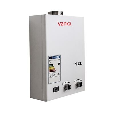 Digital Temperature Adjustable Forced Exhaust Gas Water Heater High Efficiency 12L To 24L Capacity For Home Hotel And Commercial Use