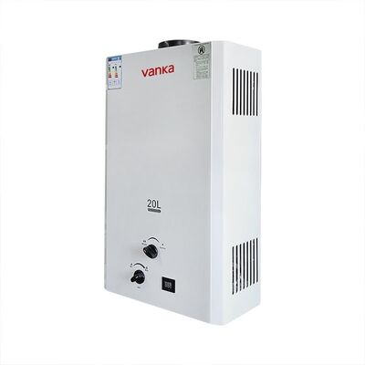 Thermostatic Tankless Water Heater 20L Gray – Dual Flue Pipe Design