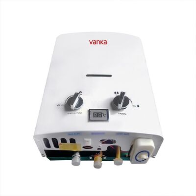 6L Portable Outdoor Natural Gas Water Heater with Dual Knobs Direct Vent