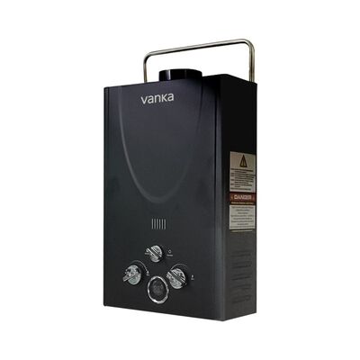 12L Black LPG Tankless Gas Water Heater Portable Instant Hot Water Heater