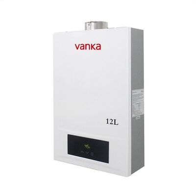 Whole House Thermostat Controlled Indoor Gas Water Heater Forced Vent Design