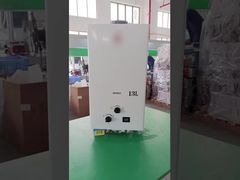 Watch: 13L Flue Gas Water Heater with Elegant Black Display and Knob for Modern Homes Showcase